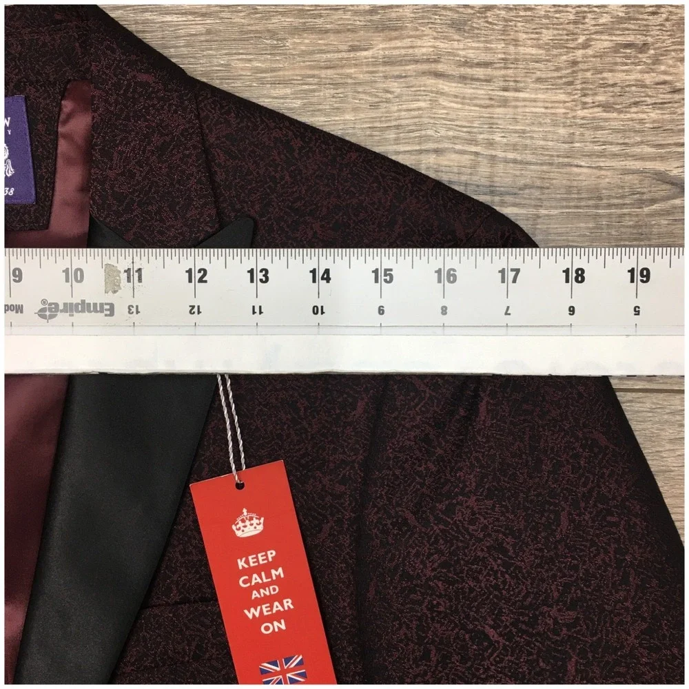 NEW SAVILE ROW Mens Blazer Sport Coat Casual Dinner Jacket Size 36S Classic Suit